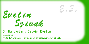 evelin szivak business card